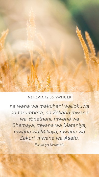 Nehemia 12:35 SWHULB Bible Verse Image
