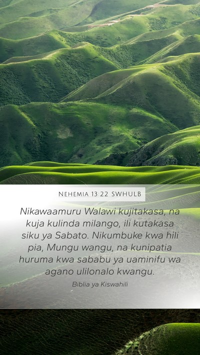 Nehemia 13:22 SWHULB Bible Verse Image