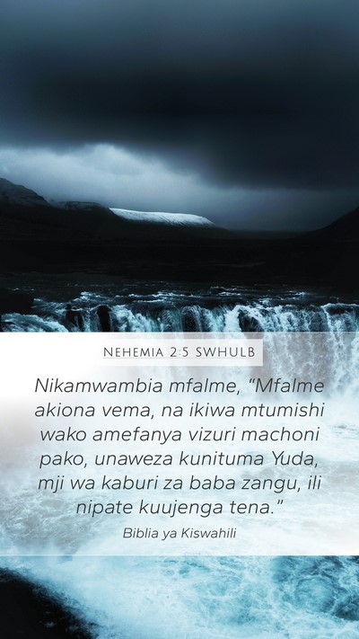 Nehemia 2:5 SWHULB Bible Verse Image