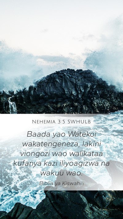 Nehemia 3:5 SWHULB Bible Verse Image