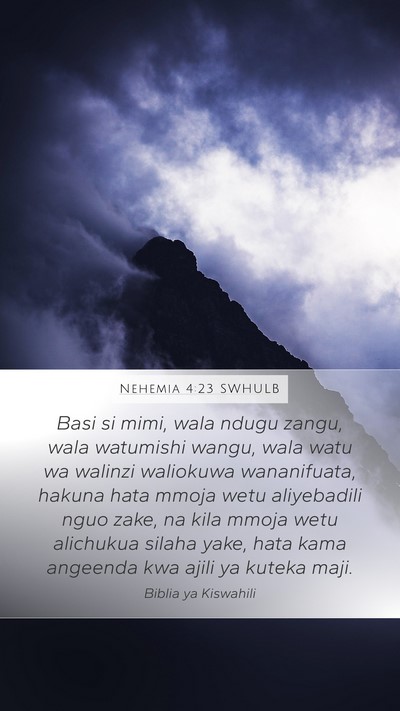 Nehemia 4:23 SWHULB Bible Verse Image