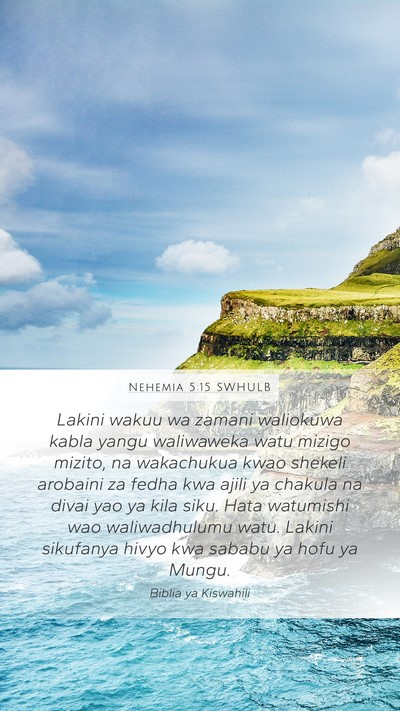 Nehemia 5:15 SWHULB Bible Verse Image