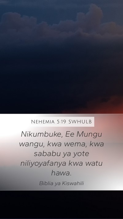 Nehemia 5:19 SWHULB Bible Verse Image