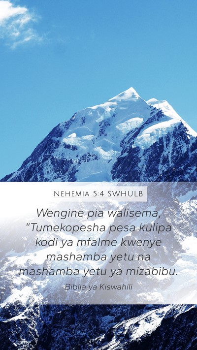 Nehemia 5:4 SWHULB Bible Verse Image