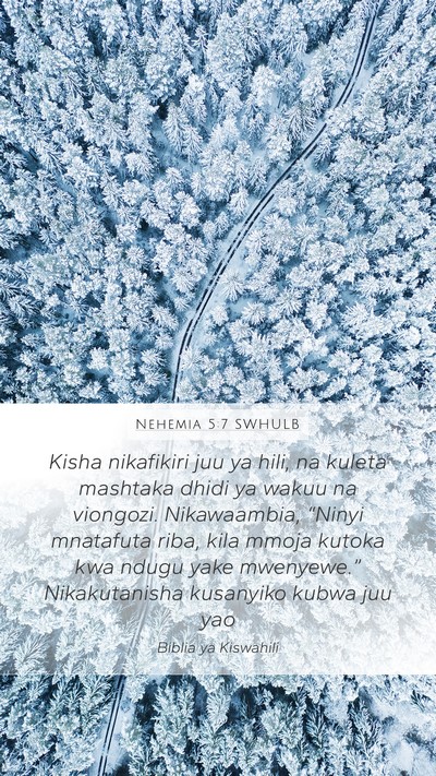 Nehemia 5:7 SWHULB Bible Verse Image