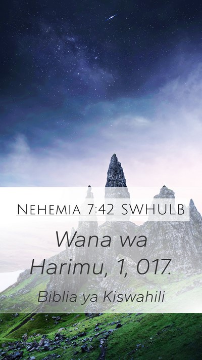 Nehemia 7:42 SWHULB Bible Verse Image