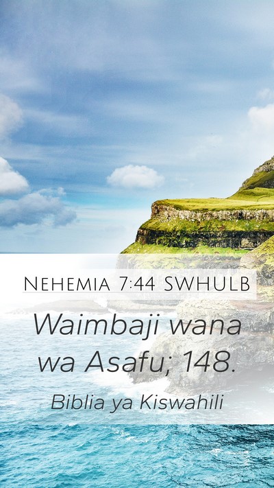 Nehemia 7:44 SWHULB Bible Verse Image