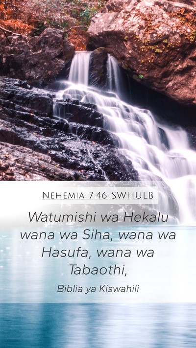 Nehemia 7:46 SWHULB Bible Verse Image