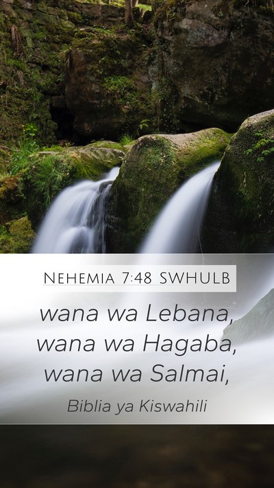Nehemia 7:48 SWHULB Bible Verse Image
