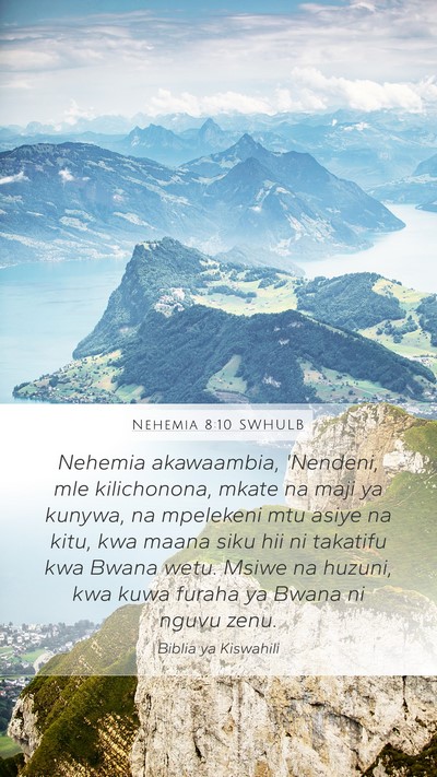 Nehemia 8:10 SWHULB Bible Verse Image