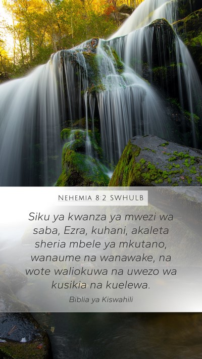 Nehemia 8:2 SWHULB Bible Verse Image