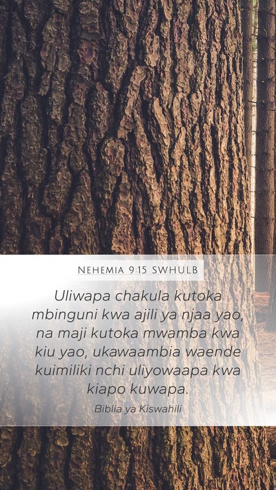 Nehemia 9:15 SWHULB Bible Verse Image