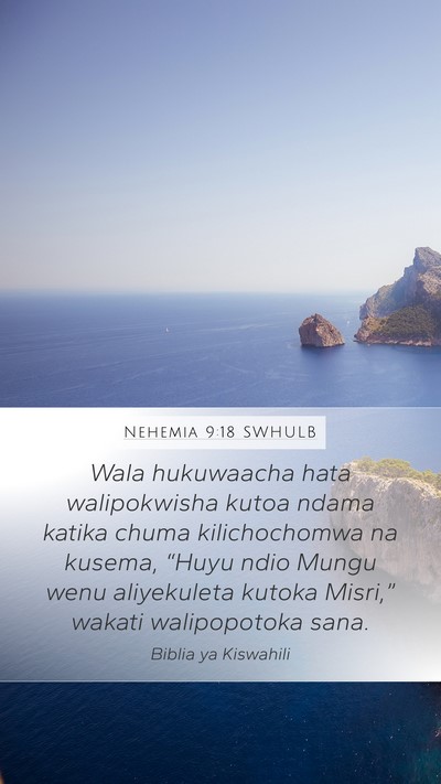 Nehemia 9:18 SWHULB Bible Verse Image