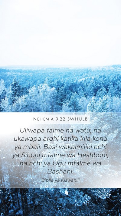 Nehemia 9:22 SWHULB Bible Verse Image