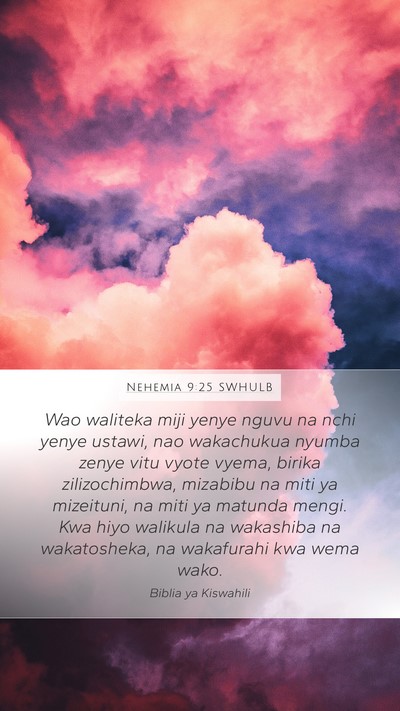 Nehemia 9:25 SWHULB Bible Verse Image