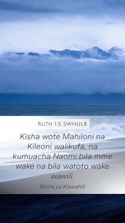 Ruth 1:5 SWHULB Bible Verse Image