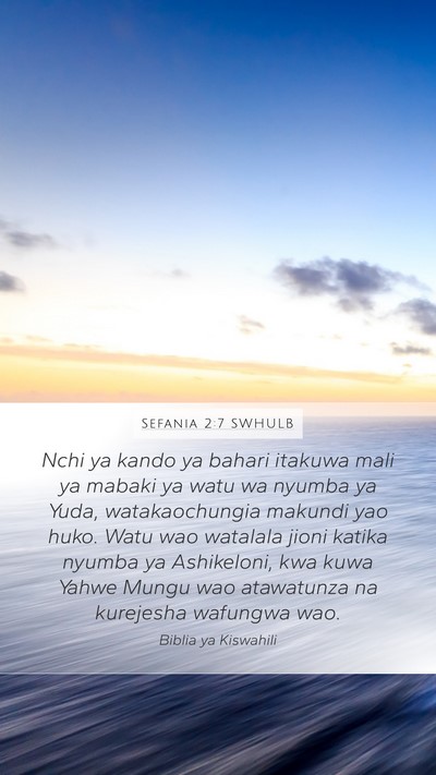 Sefania 2:7 SWHULB Bible Verse Image