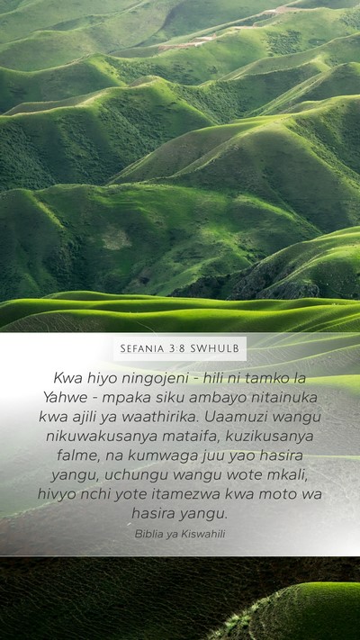 Sefania 3:8 SWHULB Bible Verse Image