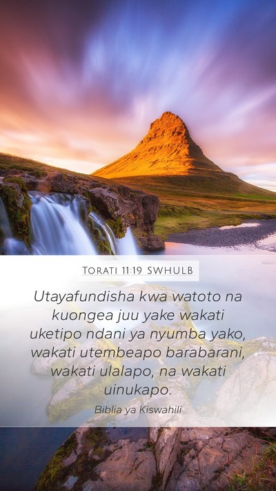 Torati 11:19 SWHULB Bible Verse Image