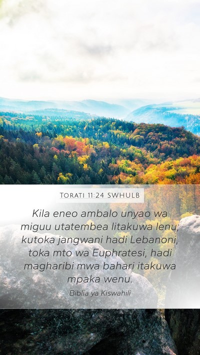 Torati 11:24 SWHULB Bible Verse Image