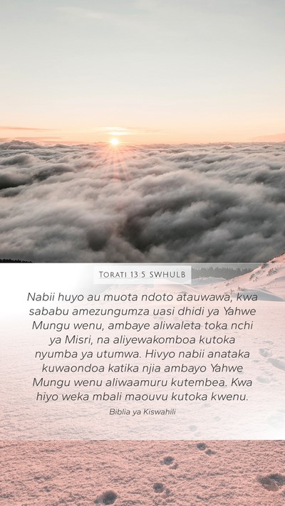 Torati 13:5 SWHULB Bible Verse Image