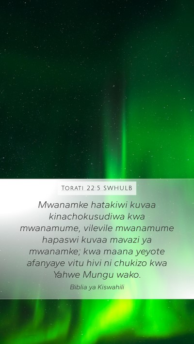 Torati 22:5 SWHULB Bible Verse Image