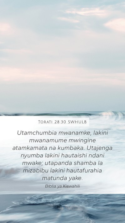 Torati 28:30 SWHULB Bible Verse Image