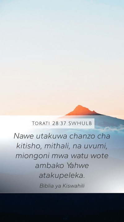 Torati 28:37 SWHULB Bible Verse Image