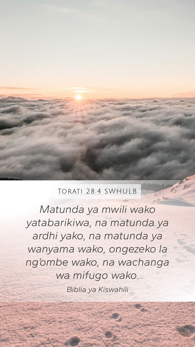 Torati 28:4 SWHULB Bible Verse Image