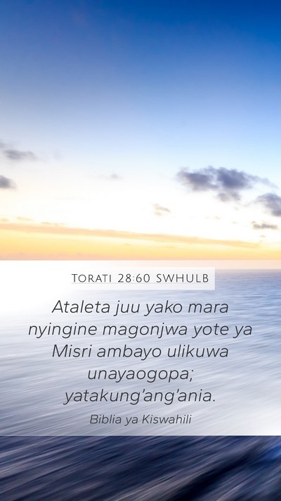 Torati 28:60 SWHULB Bible Verse Image