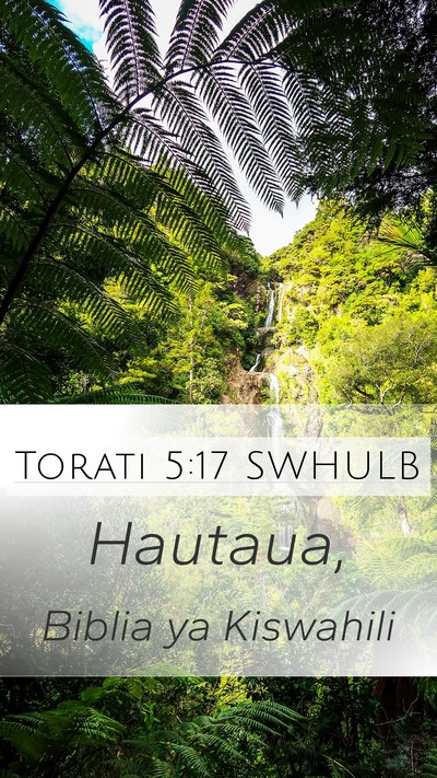 Torati 5:17 SWHULB Bible Verse Image