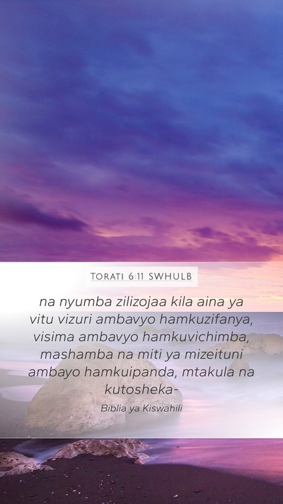 Torati 6:11 SWHULB Bible Verse Image