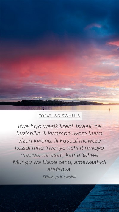 Torati 6:3 SWHULB Bible Verse Image