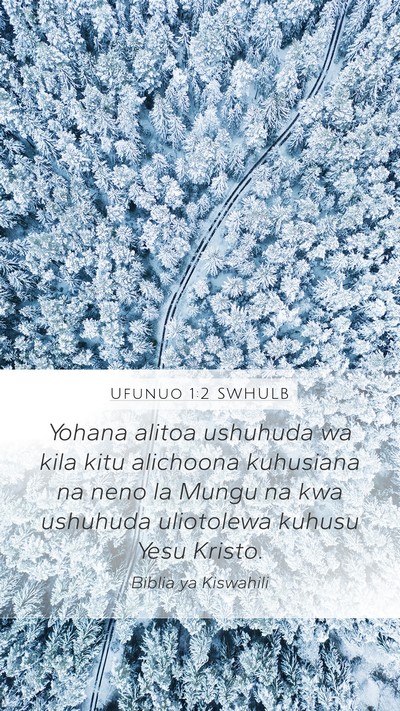 Ufunuo 1:2 SWHULB Bible Verse Image