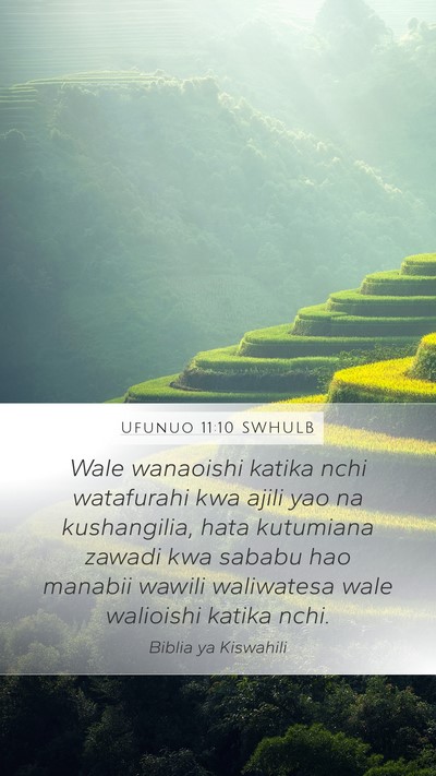 Ufunuo 11:10 SWHULB Bible Verse Image