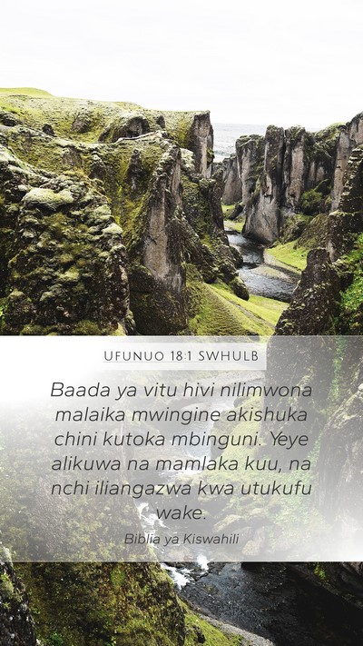 Ufunuo 18:1 SWHULB Bible Verse Image