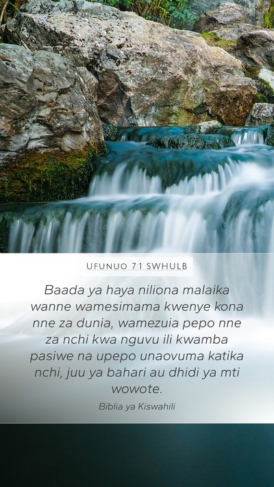 Ufunuo 7:1 SWHULB Bible Verse Image