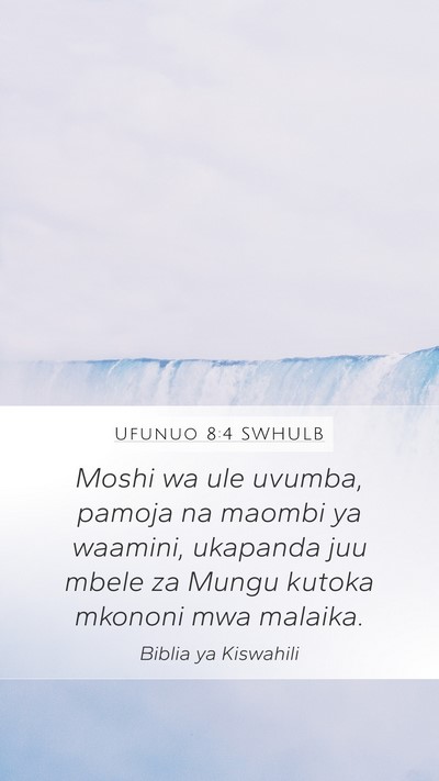 Ufunuo 8:4 SWHULB Bible Verse Image