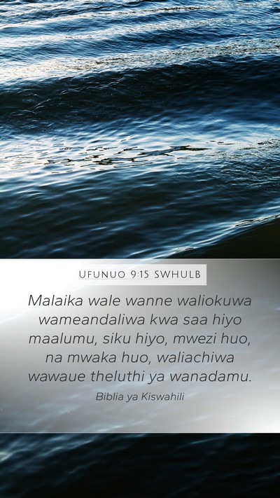 Ufunuo 9:15 SWHULB Bible Verse Image