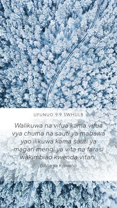 Ufunuo 9:9 SWHULB Bible Verse Image