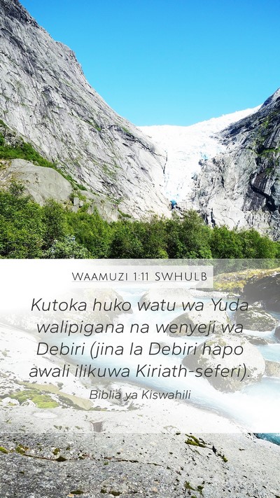 Waamuzi 1:11 SWHULB Bible Verse Image