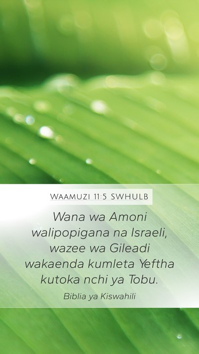 Waamuzi 11:5 SWHULB Bible Verse Image