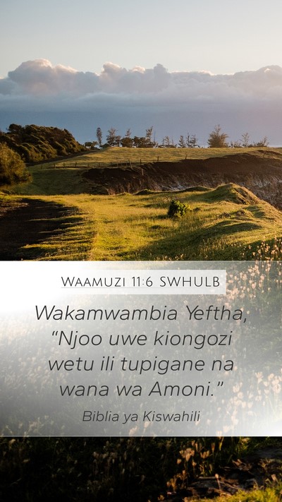 Waamuzi 11:6 SWHULB Bible Verse Image
