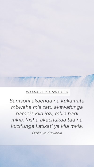 Waamuzi 15:4 SWHULB Bible Verse Image