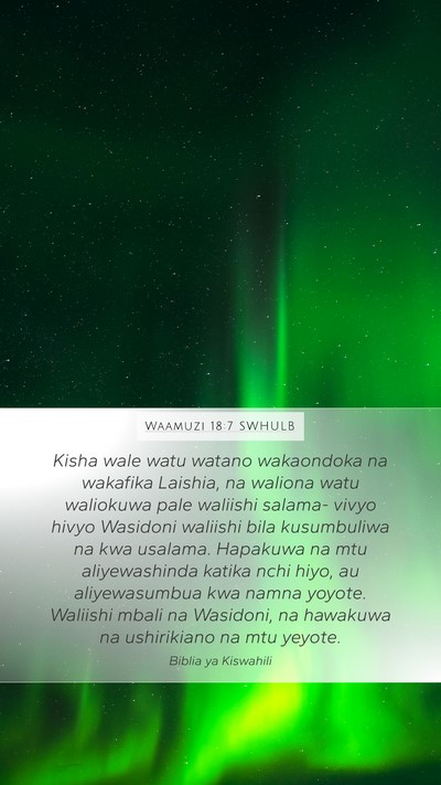 Waamuzi 18:7 SWHULB Bible Verse Image