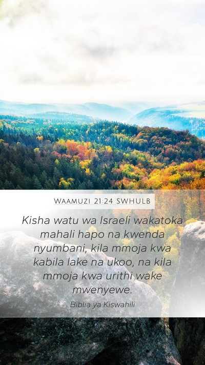 Waamuzi 21:24 SWHULB Bible Verse Image