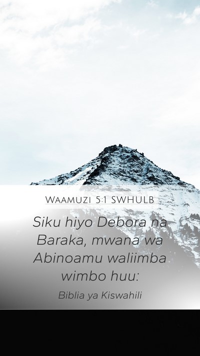 Waamuzi 5:1 SWHULB Bible Verse Image