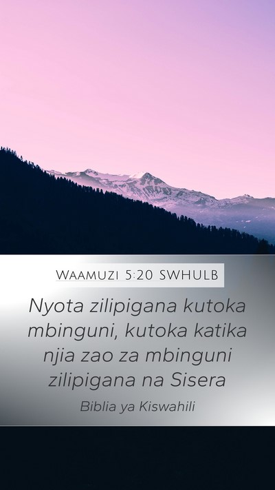 Waamuzi 5:20 SWHULB Bible Verse Image