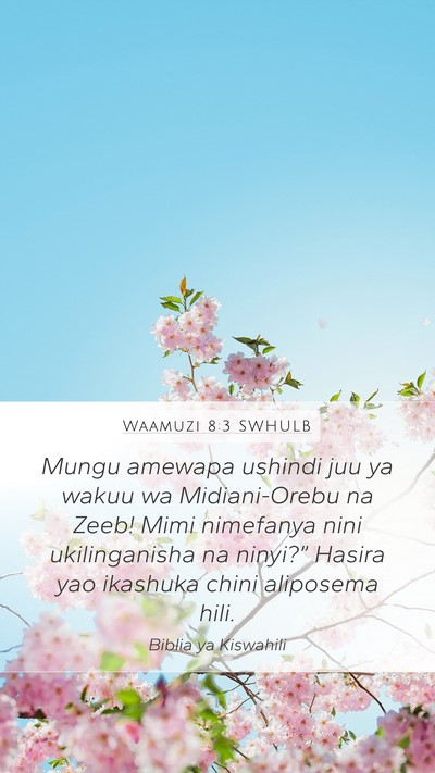 Waamuzi 8:3 SWHULB Bible Verse Image