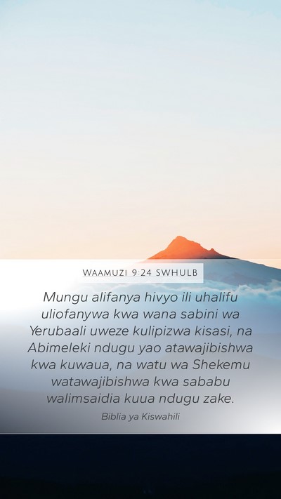 Waamuzi 9:24 SWHULB Bible Verse Image